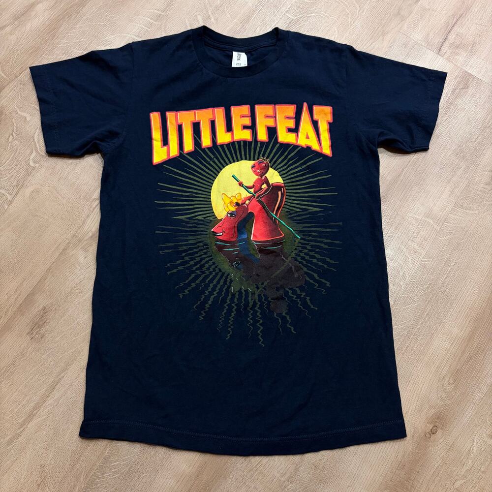 Little Feat The Last Farewell Tour T-Shirt Men's Small S Blue Band Tee Concert